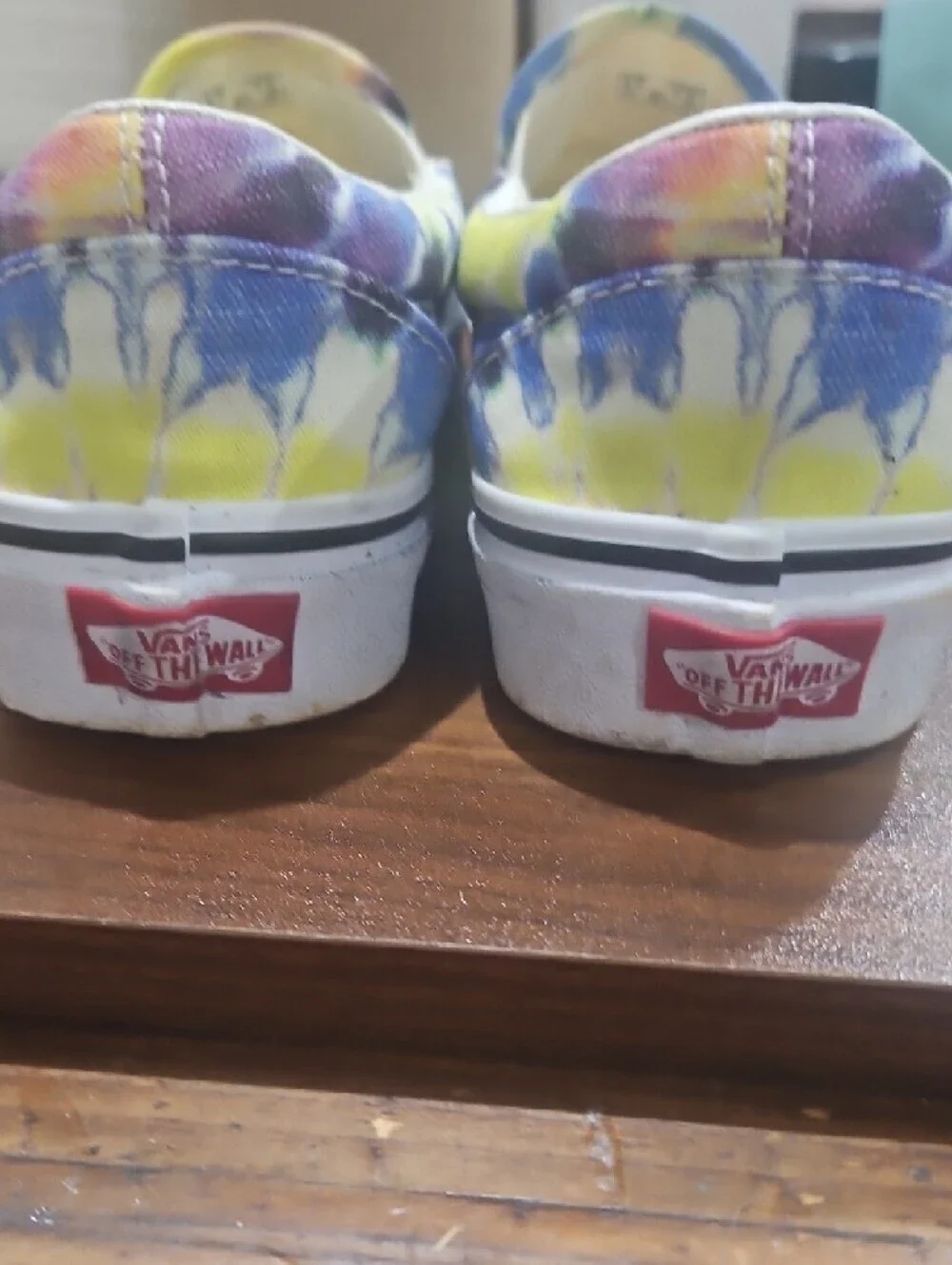 Vans Kids Tie-Dye Slip-On Sneakers - Yellow, Purple & Blue